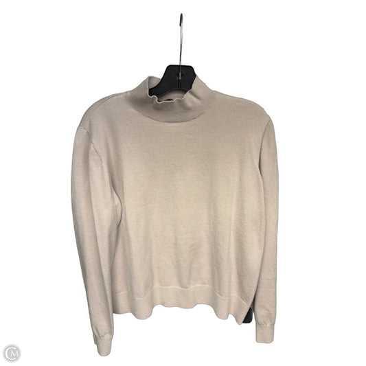 Top Long Sleeve By Ann Taylor In Beige, Size: L