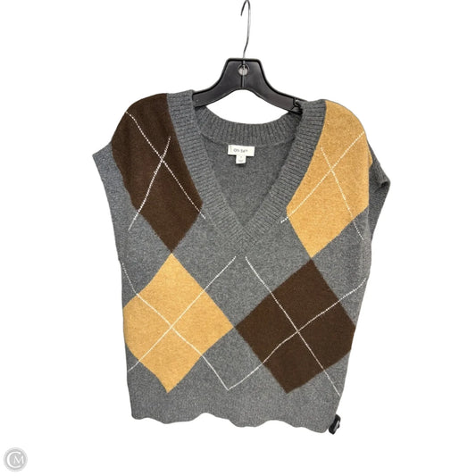 Sweater By On 34th In Brown & Grey, Size: S