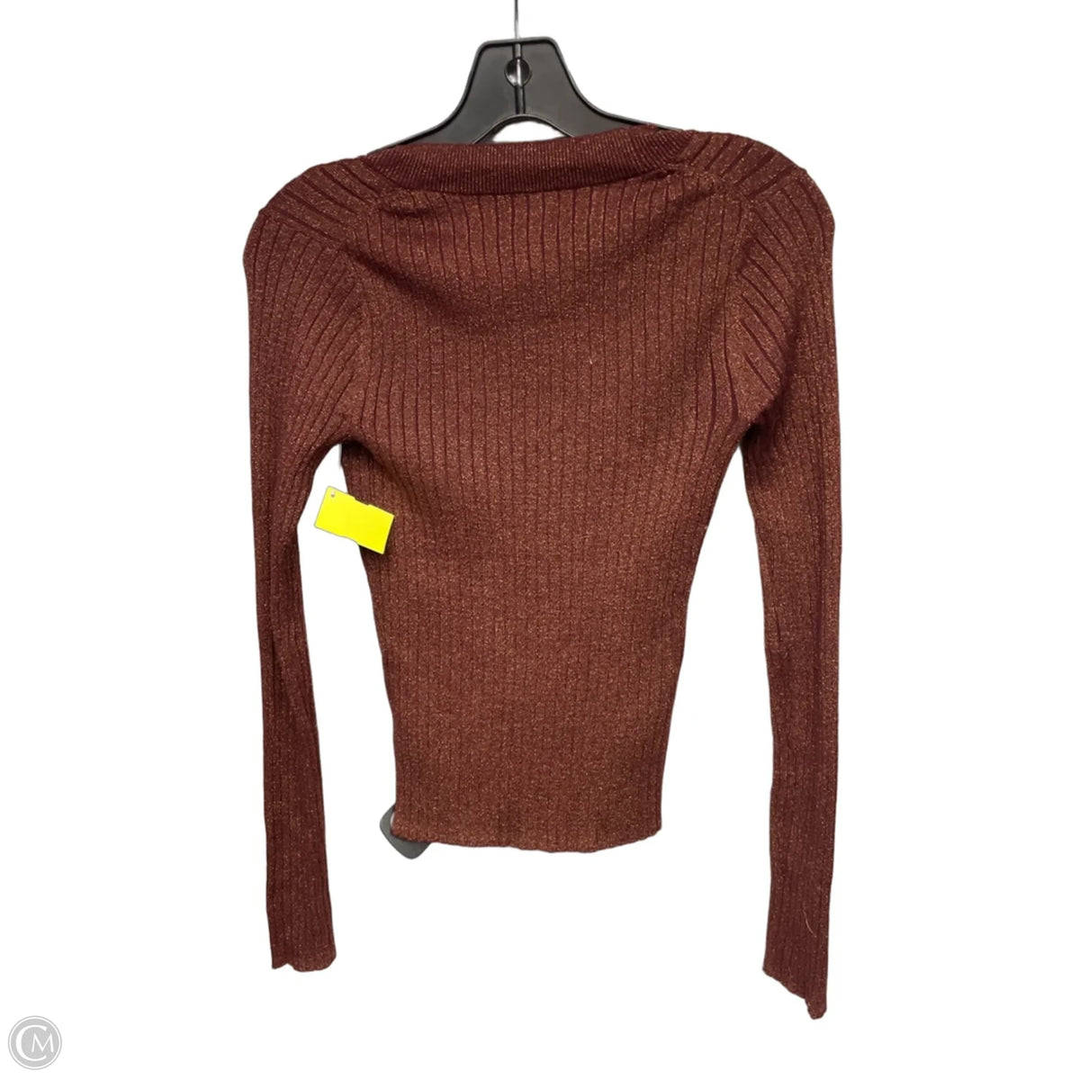 Top Long Sleeve By A New Day In Brown, Size: S