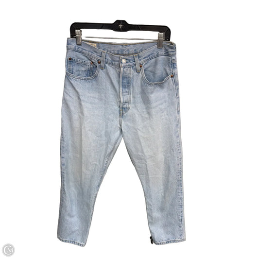 Jeans Straight By Levis In Blue Denim, Size: 10