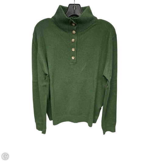 Sweater Cashmere By Clothes Mentor In Green, Size: M