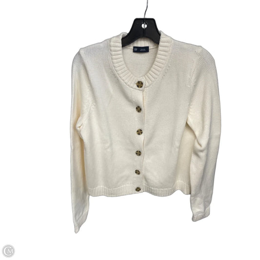 Cardigan By Gap In Cream, Size: M