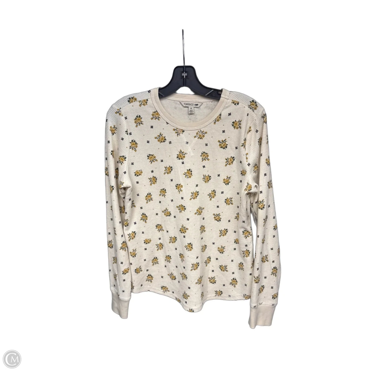 Top Long Sleeve By Toad & Co In Cream & Tan, Size: M