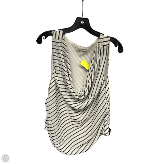 Top Sleeveless By Abercrombie And Fitch In Black & Cream, Size: L