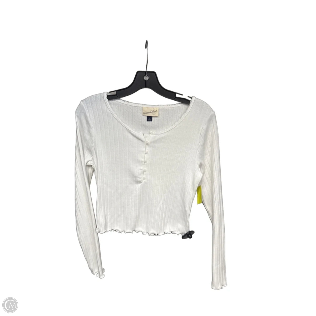 Top Long Sleeve By Universal Thread In White, Size: S