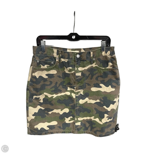 Skirt Midi By Gap In Camouflage Print, Size: 30
