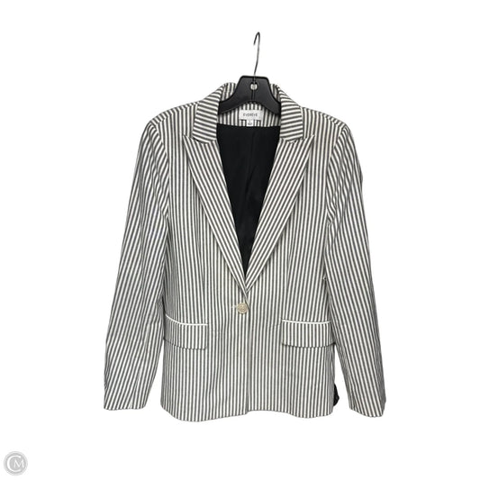 Blazer By Evereve In Grey & White, Size: L