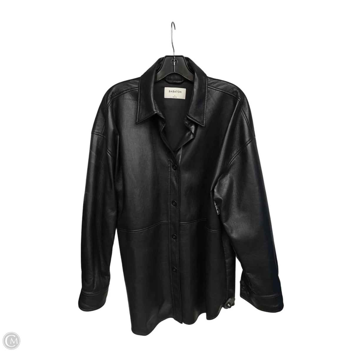 Jacket Leather By Babaton In Black, Size: L