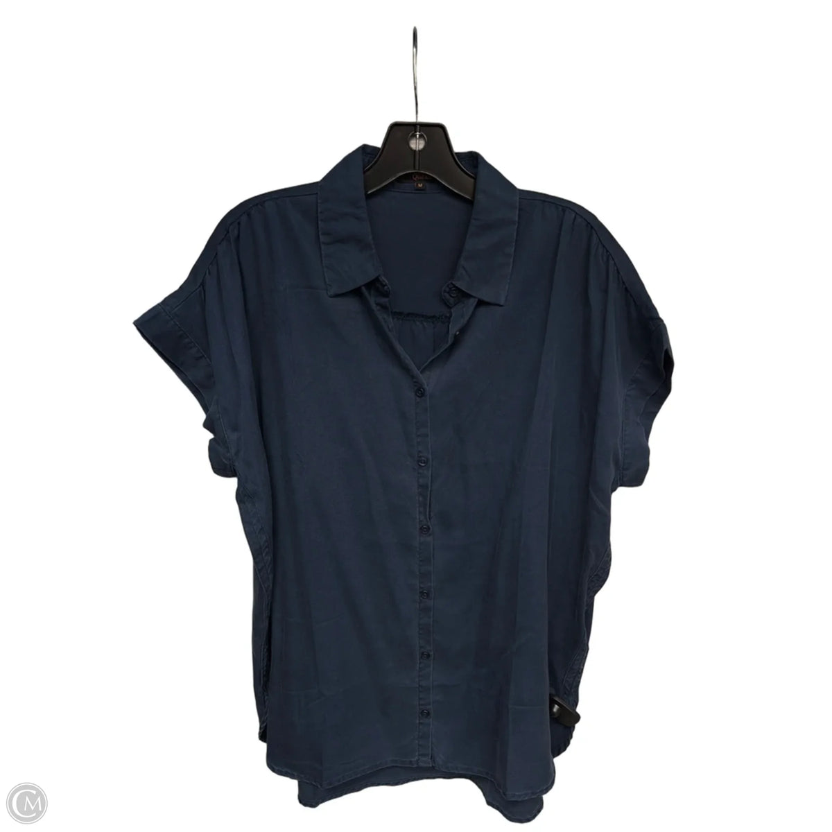 Tunic Short Sleeve By Quince In Navy, Size: M