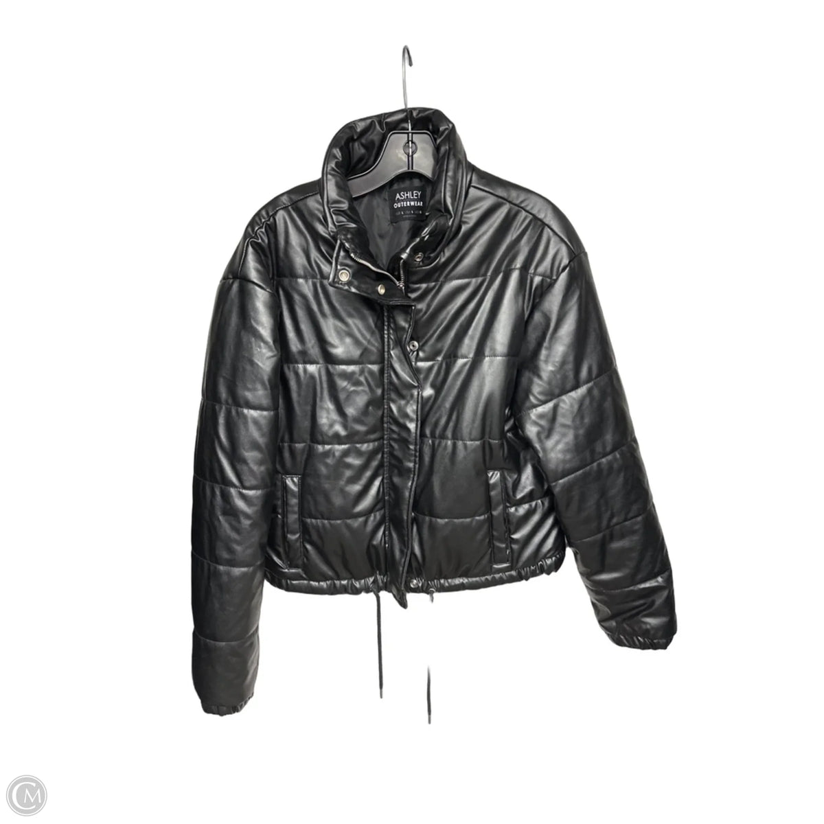 Jacket Puffer & Quilted By Clothes Mentor In Black, Size: L
