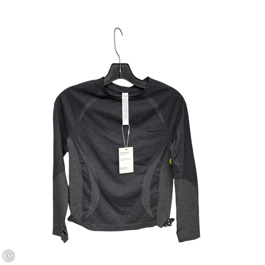 Athletic Top Long Sleeve Crewneck By Halara In Grey, Size: S