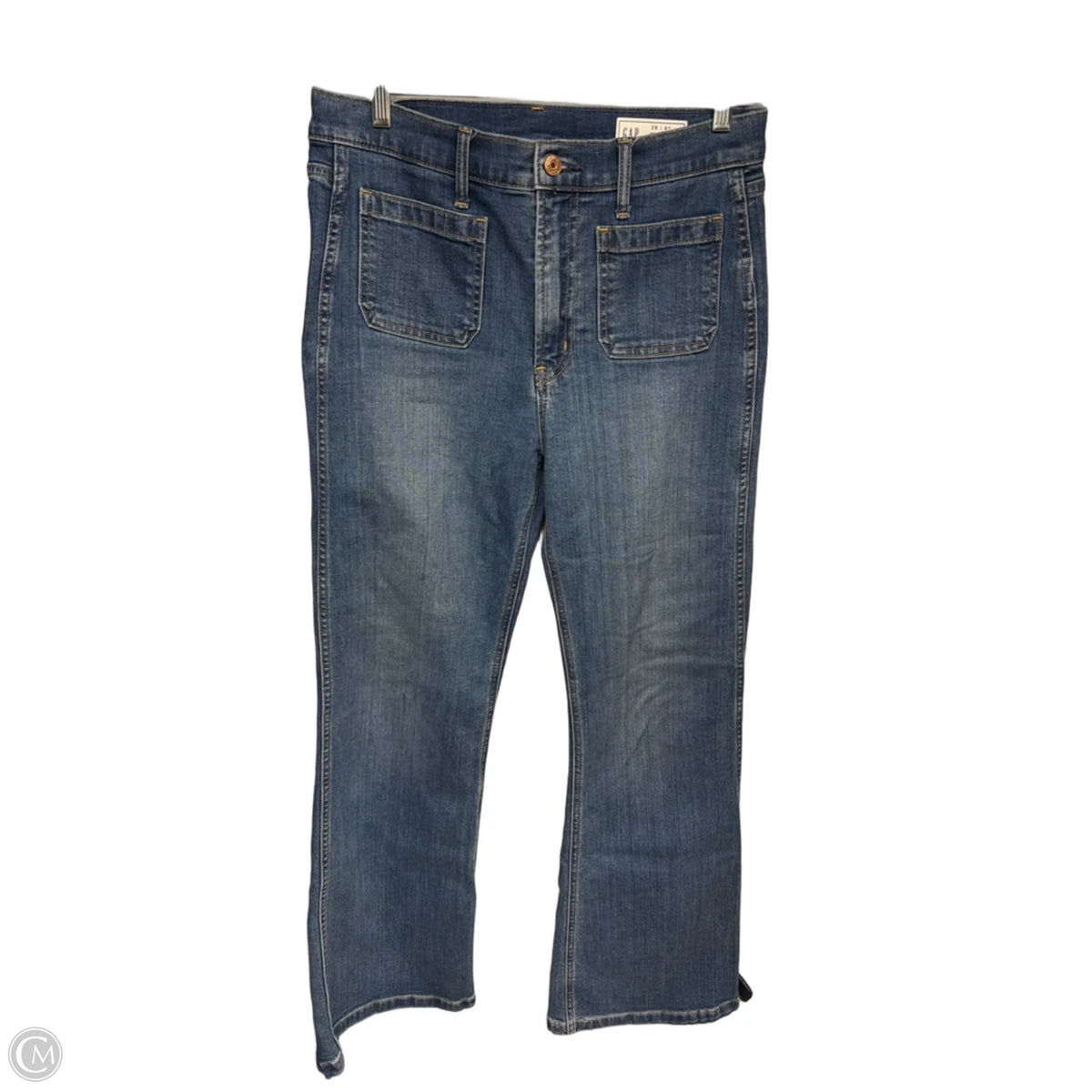Jeans Flared By Gap In Blue Denim, Size: 8