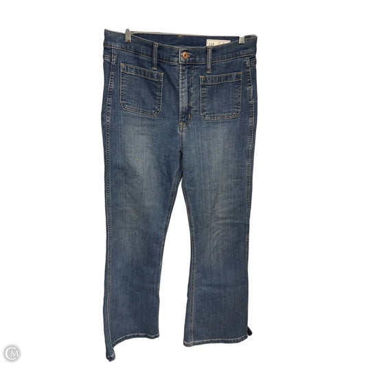 Jeans Flared By Gap In Blue Denim, Size: 8