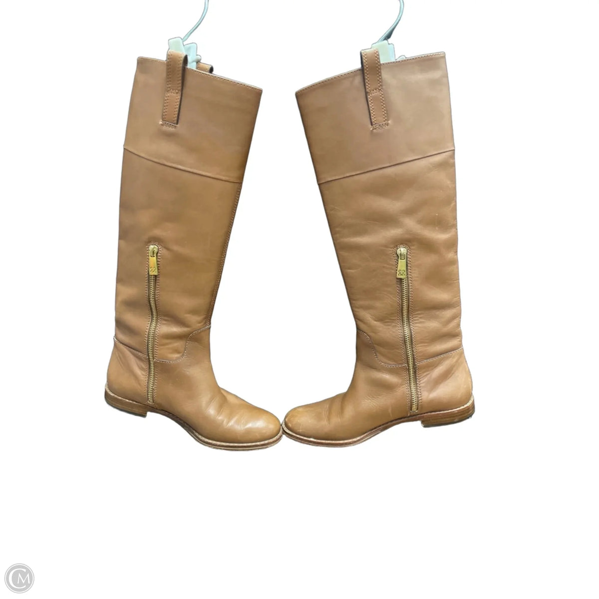 Boots Designer By Coach In Brown, Size: 5.5