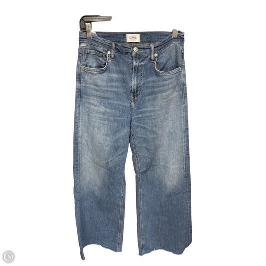 Jeans Wide Leg By Citizens Of Humanity In Blue Denim, Size: 2