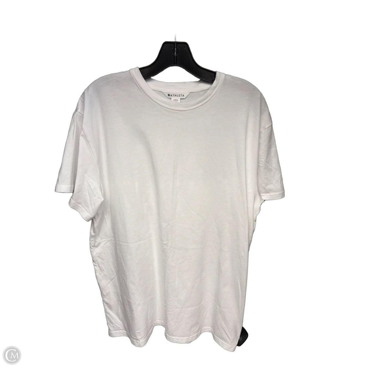 Athletic Top Short Sleeve By Athleta In White, Size: M
