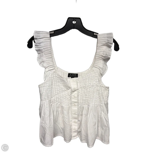 Top Sleeveless By J. Crew In White, Size: M