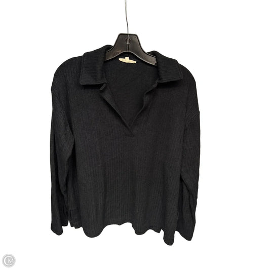 Top Long Sleeve By Madewell In Black, Size: S
