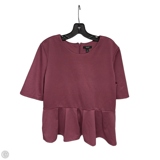 Top Short Sleeve By Simply Vera In Pink, Size: Xl