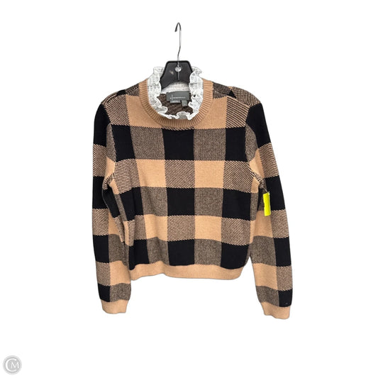 Sweater By Anthropologie In Black & Brown, Size: Xs
