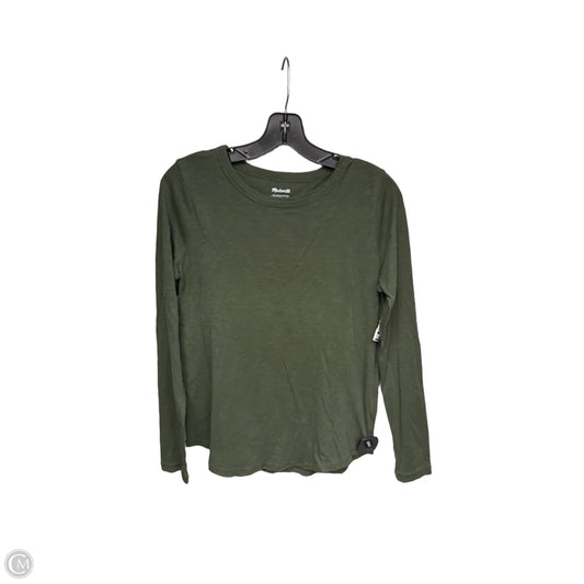 Top Long Sleeve By Madewell In Green, Size: S