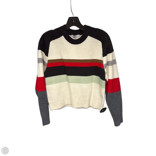 Sweater By Madewell In Cream & Red