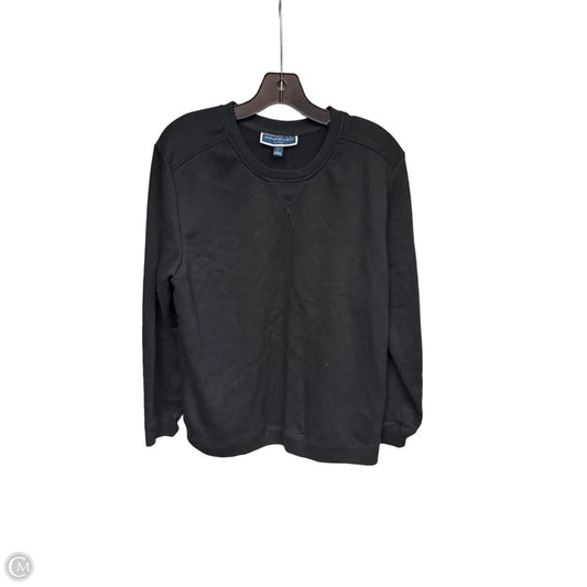 Sweater By Karen Scott In Black, Size: L