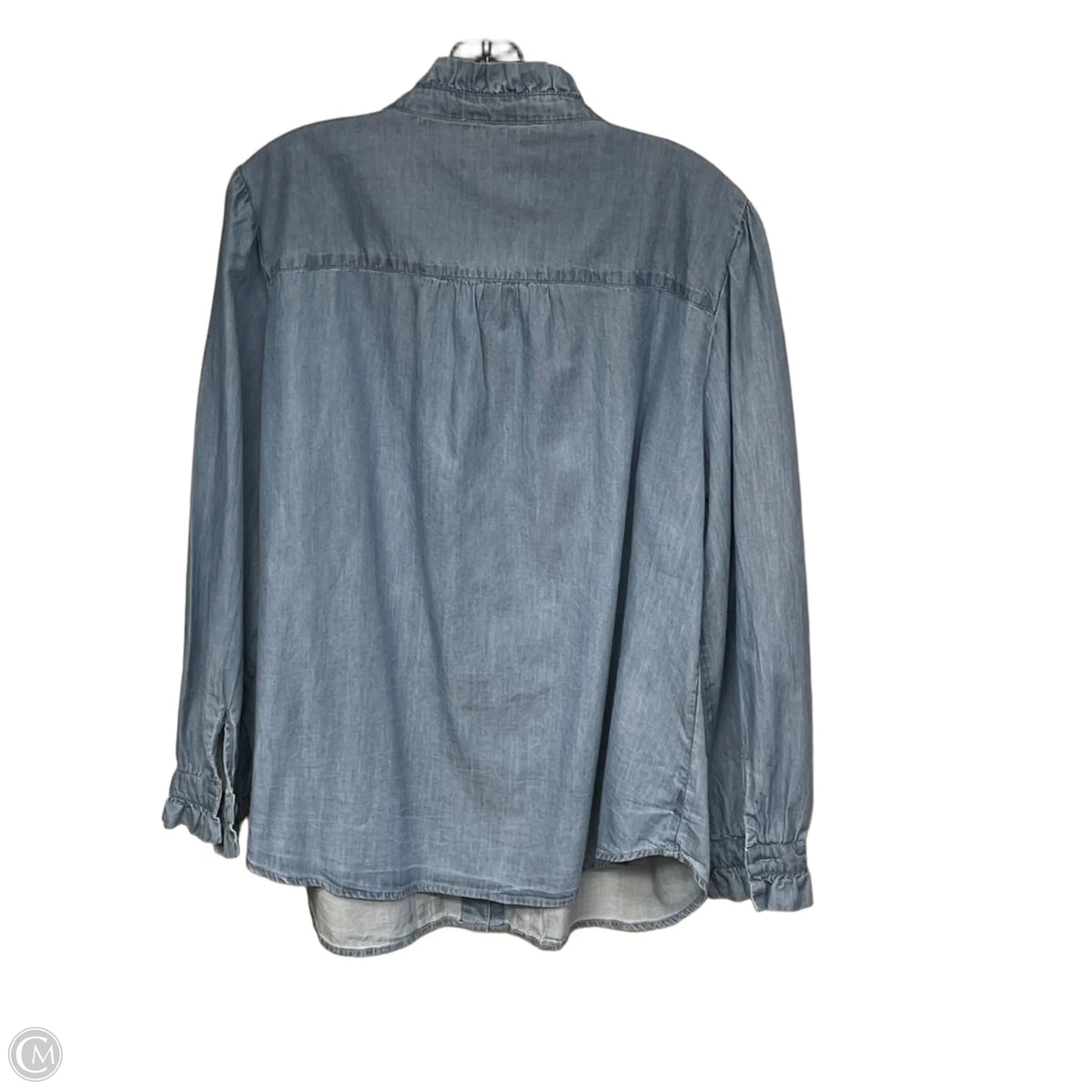 Top Long Sleeve By Talbots In Blue, Size: 1x
