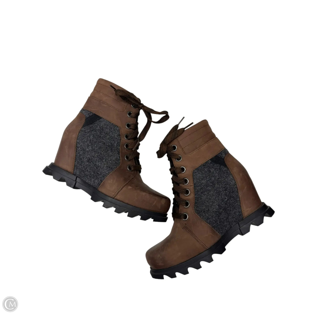 Boots Ankle Heels By Sorel In Brown, Size: 6