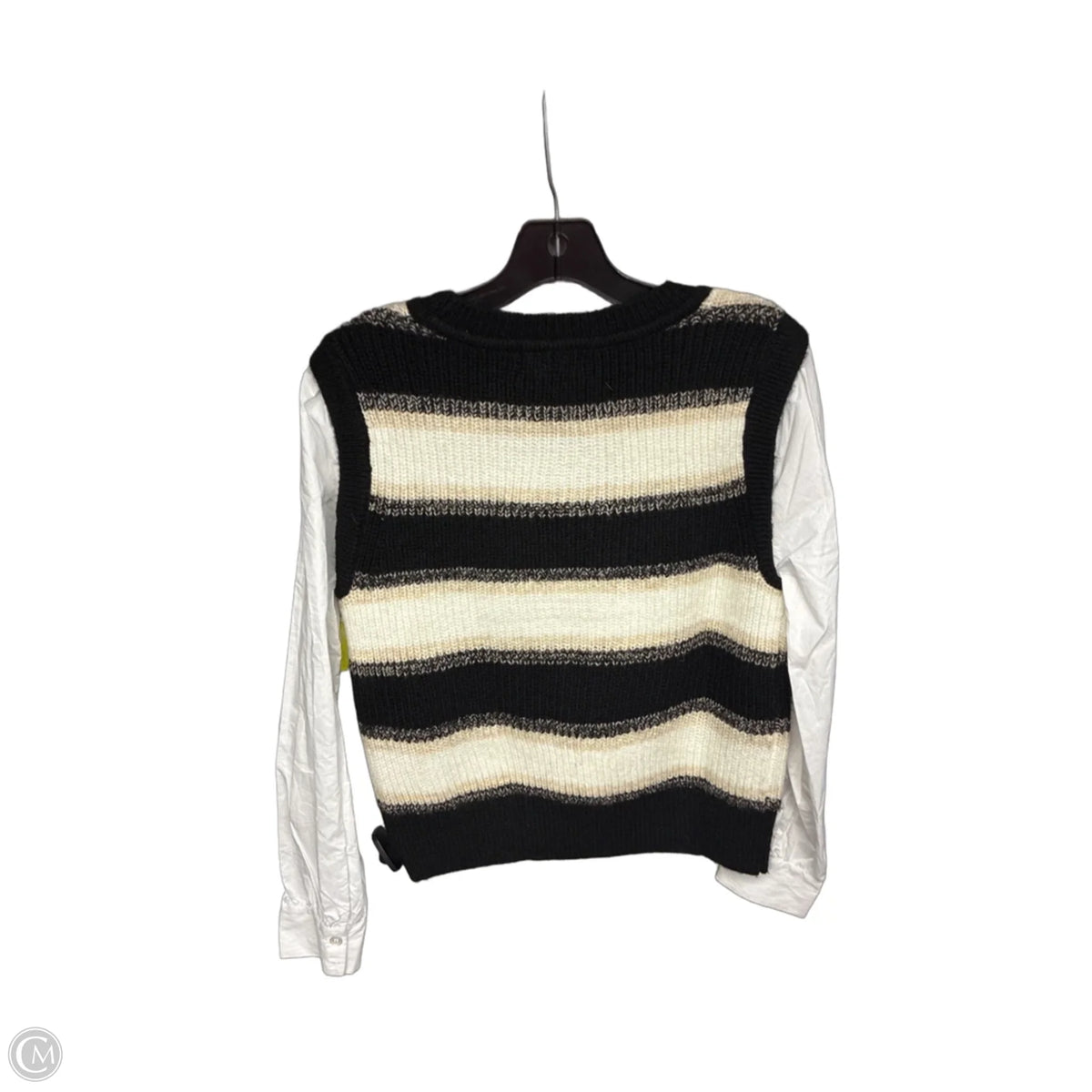 Sweater By Evereve In Black & White, Size: S
