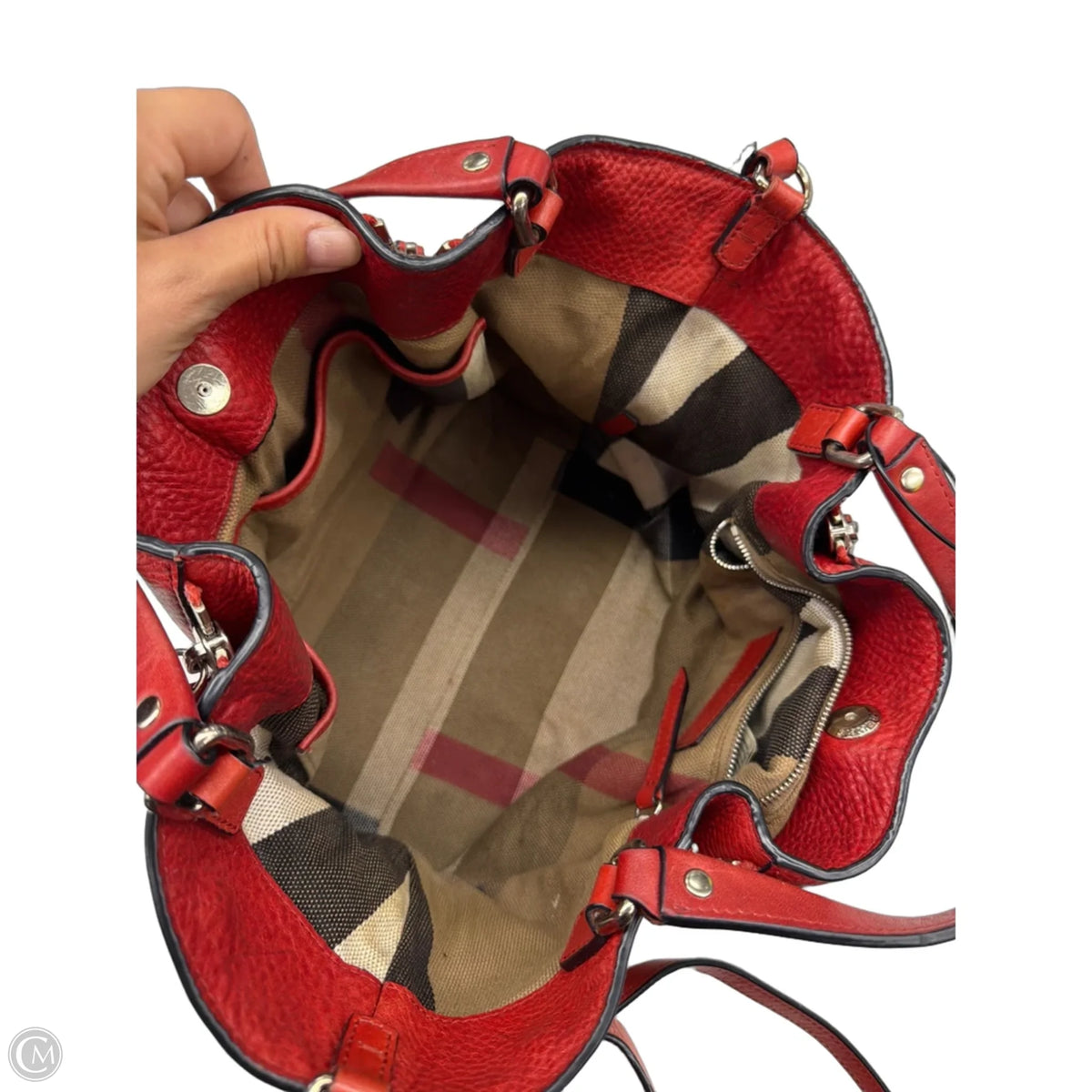 Handbag Luxury Designer By Burberry, Size: Medium
