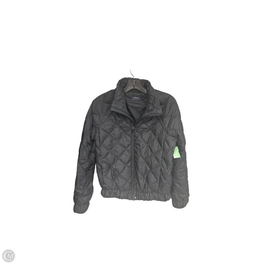 Jacket Puffer & Quilted By Polo Ralph Lauren In Black, Size: M