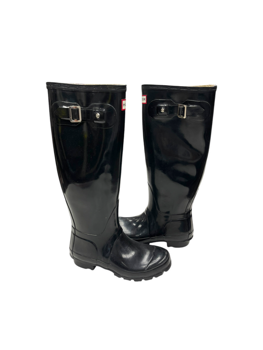 Boots Rain By Hunter In Black, Size: 5