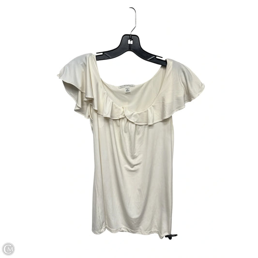 Top Sleeveless By Banana Republic In Ivory, Size: S