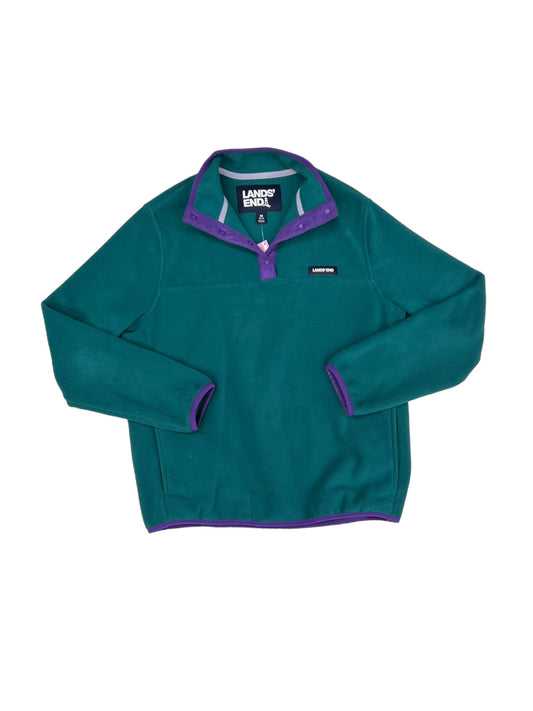 Grey & Purple Jacket Fleece Lands End, Size M