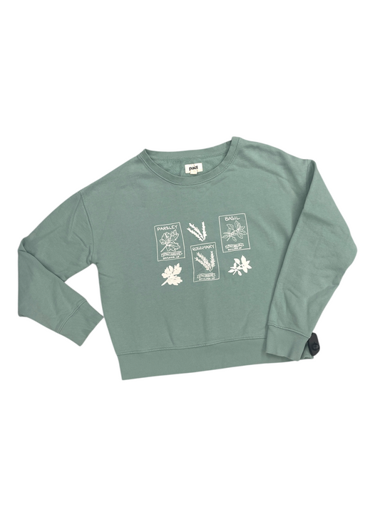 Sweater By Pact In Green, Size: S