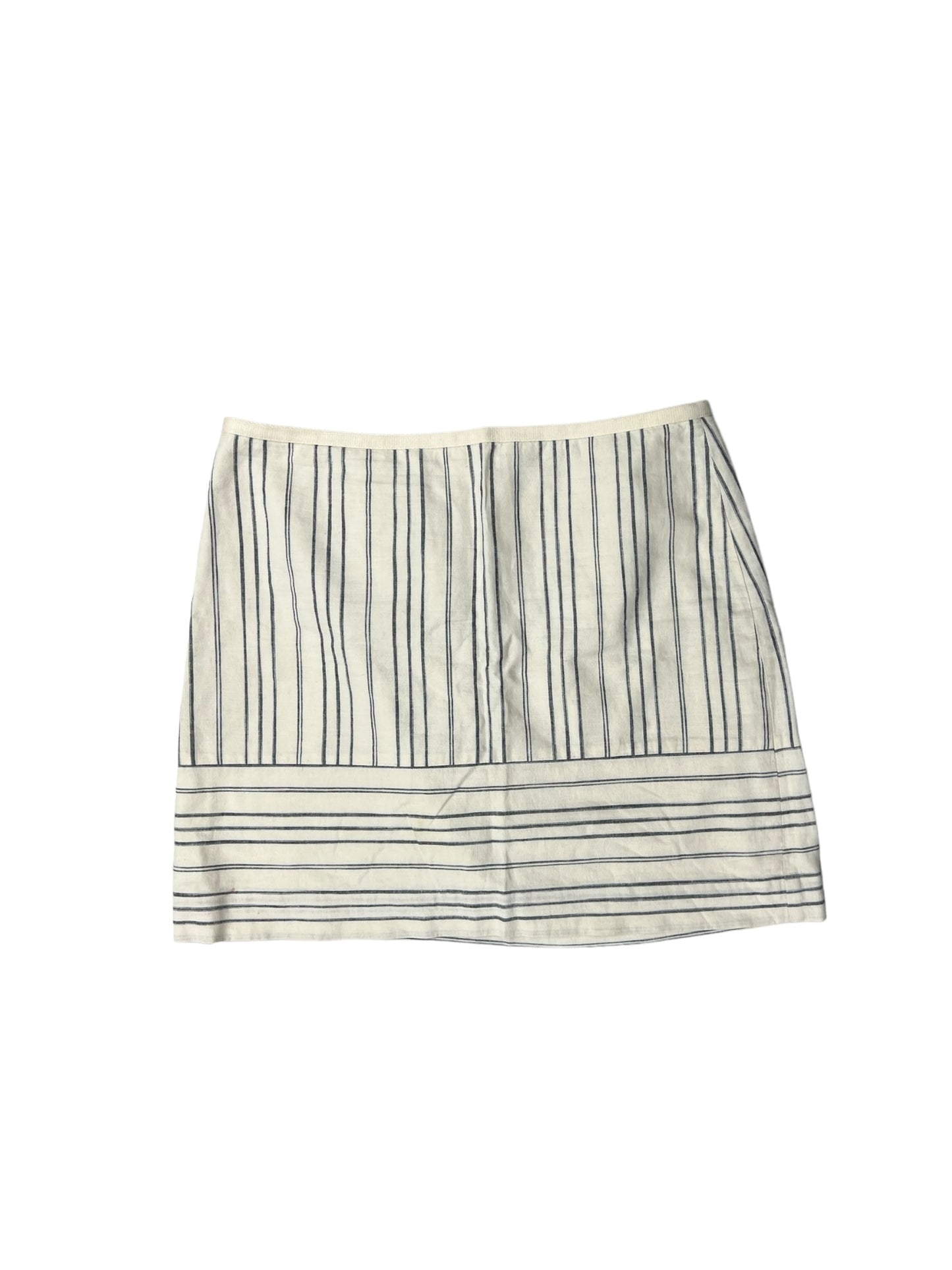 Blue & Cream Skirt Mini & Short Madewell, Size 6