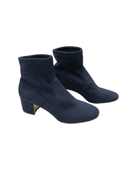 Blue Boots Ankle Heels Marion Parke, Size 6.5