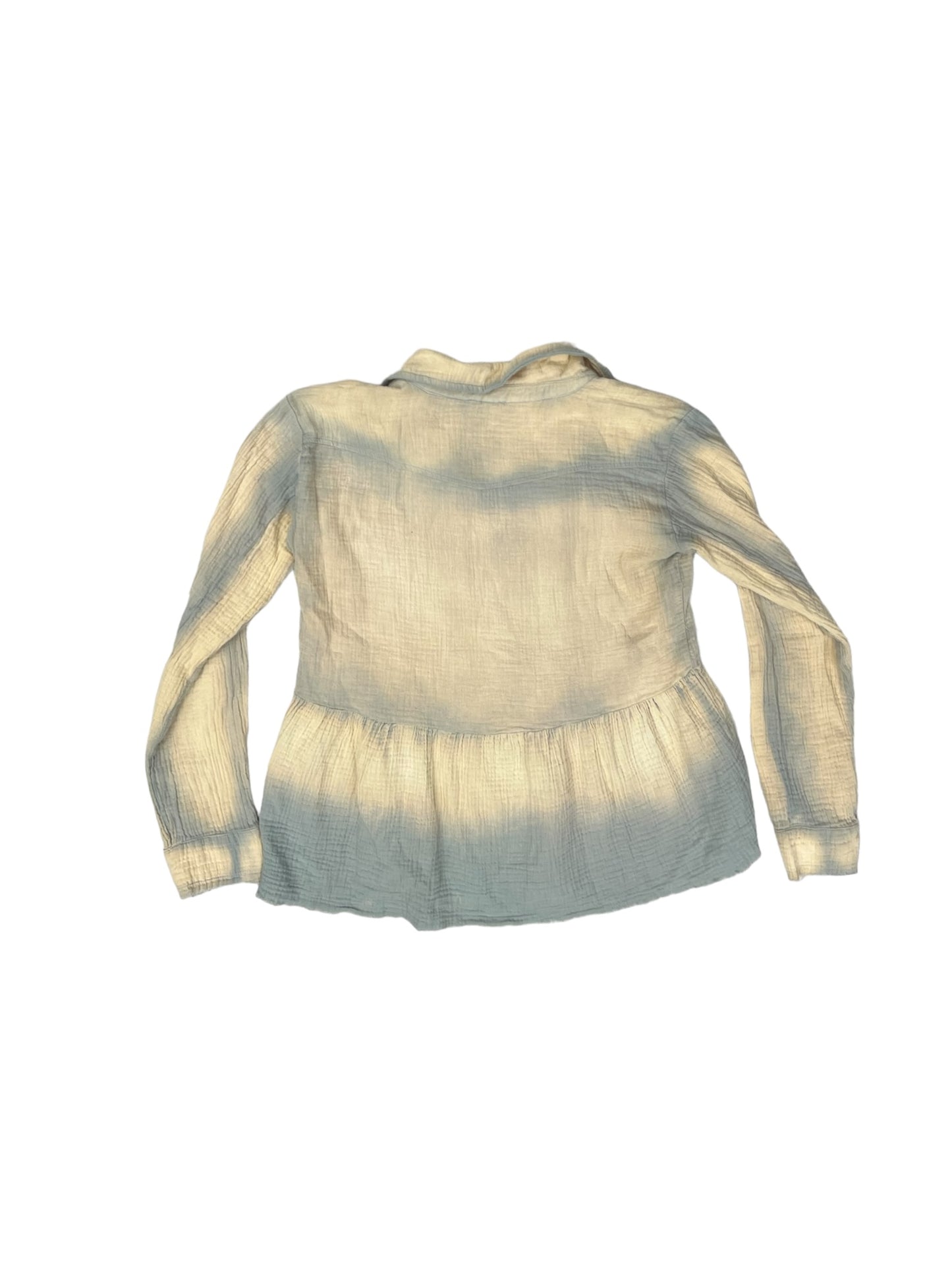 Green & Yellow Top Long Sleeve Mystree, Size S