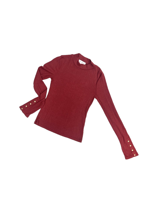 Top Long Sleeve By Treasure And Bond In Red, Size: S