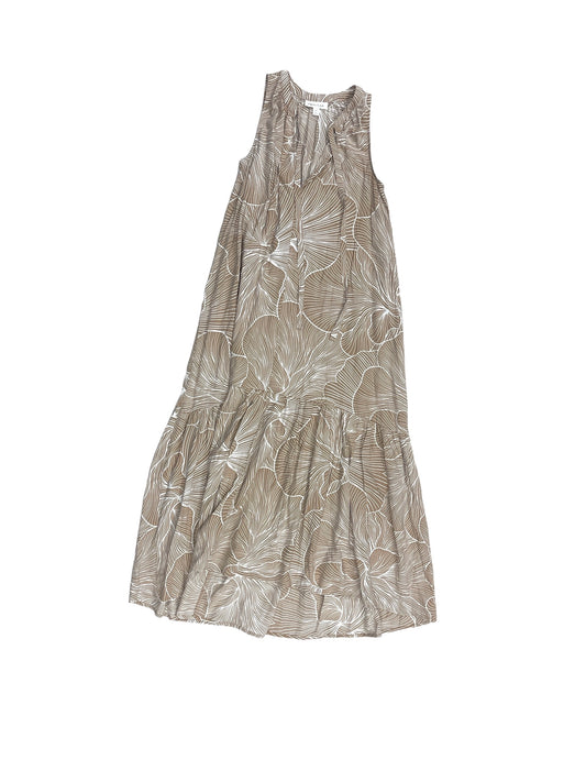 Dress Casual Maxi By Prologue In Brown & Cream, Size: Xs