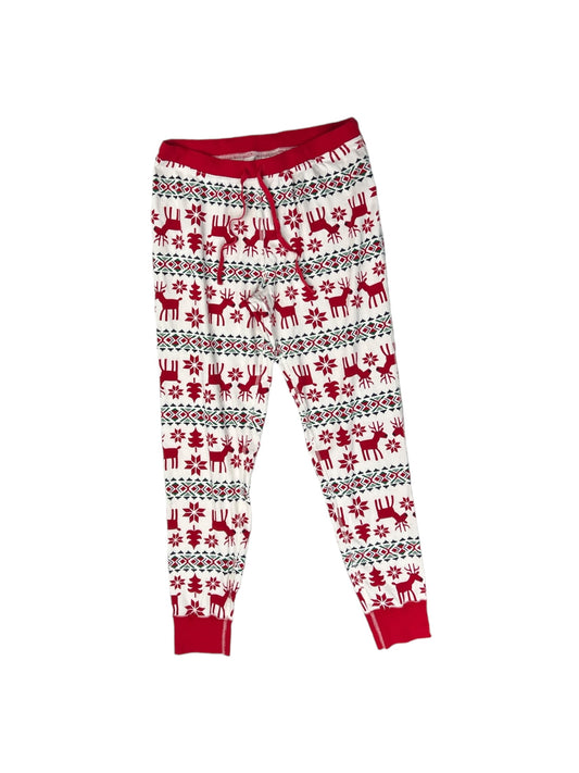 Pajama Pants By HANNAH ANDERSON In Red & White, Size: M