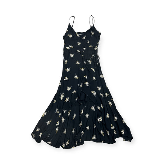 Dress Casual Maxi By Abercrombie And Fitch In Black & Yellow, Size: S