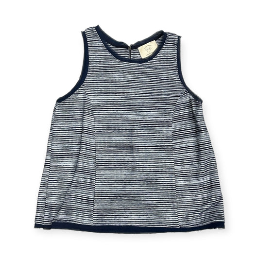 Top Sleeveless By Anthropologie In Blue & White, Size: M