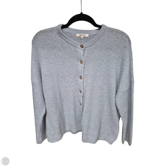 Sweater Cardigan By Madewell In Blue, Size: M