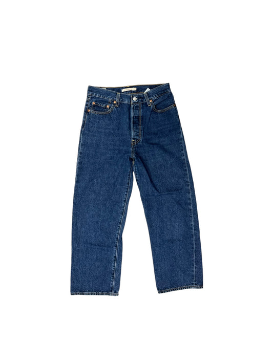 Jeans Straight By Levis In Blue Denim, Size: 8