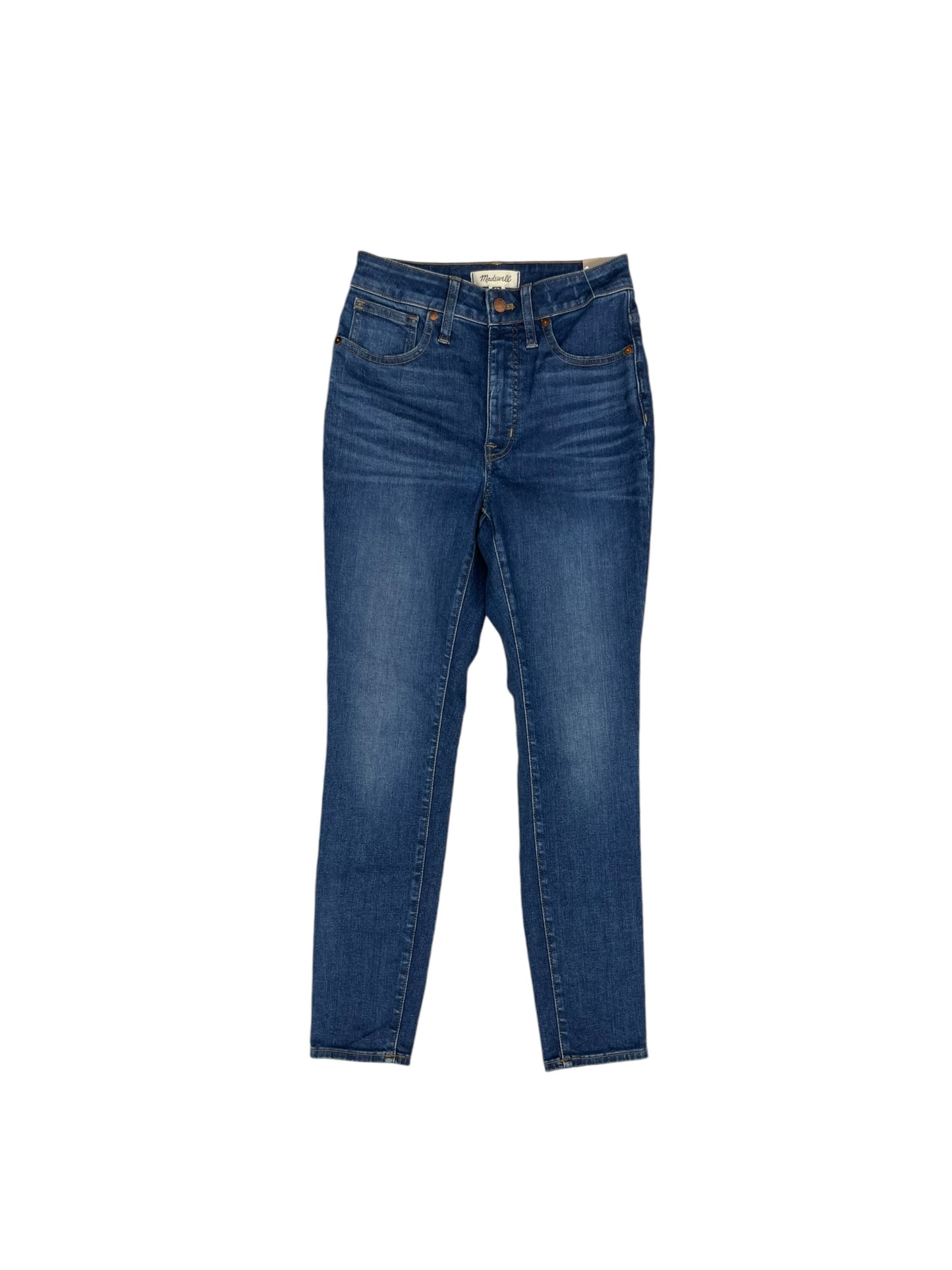 Jeans Skinny By Madewell In Blue Denim, Size: 4