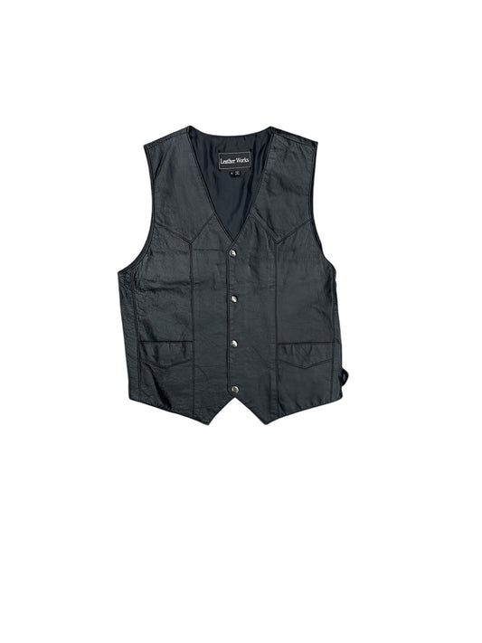 Vest Other By Leather Works In Black