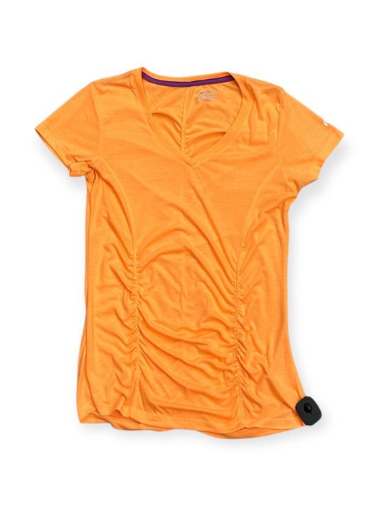 Athletic Top Short Sleeve By Marika In Orange, Size: L