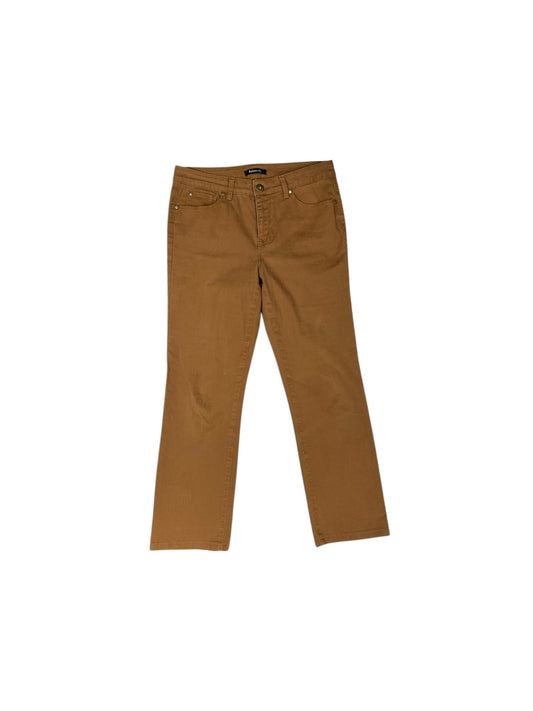 Pants Cropped By Relativity In Brown, Size: 10